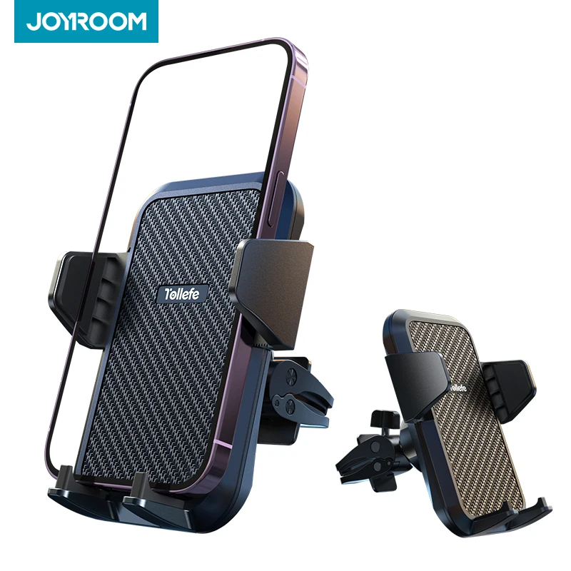 JOYROOM Metal Hook Car Phone Holder Vent Wider Clamp Car Phone Mount Automobile Hands Free Cradle Air Vent for 4 to 7 Inch Phone