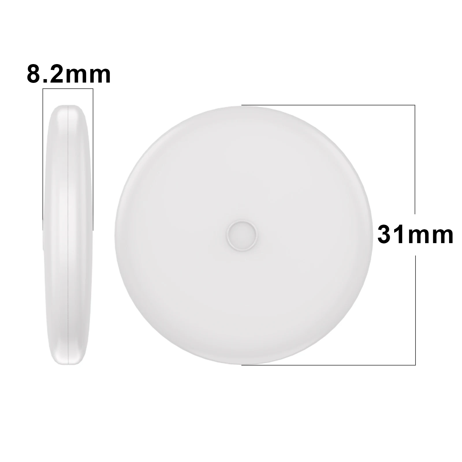 Ultra-thin BLE 6.2 Beacon with Programmable Button nRF54L Series Bluetooth iBeacon Eddystone Indoor Positioning IoT Device