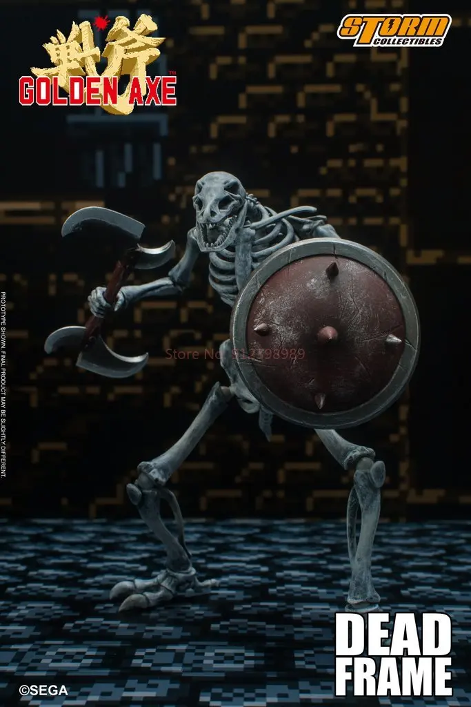 Jouets tempête crâne fantomatique soldat d'os mort échelle 1/12 modèle de figurine d'action Double guerrier avec hache de combat convient à un ensemble de collection