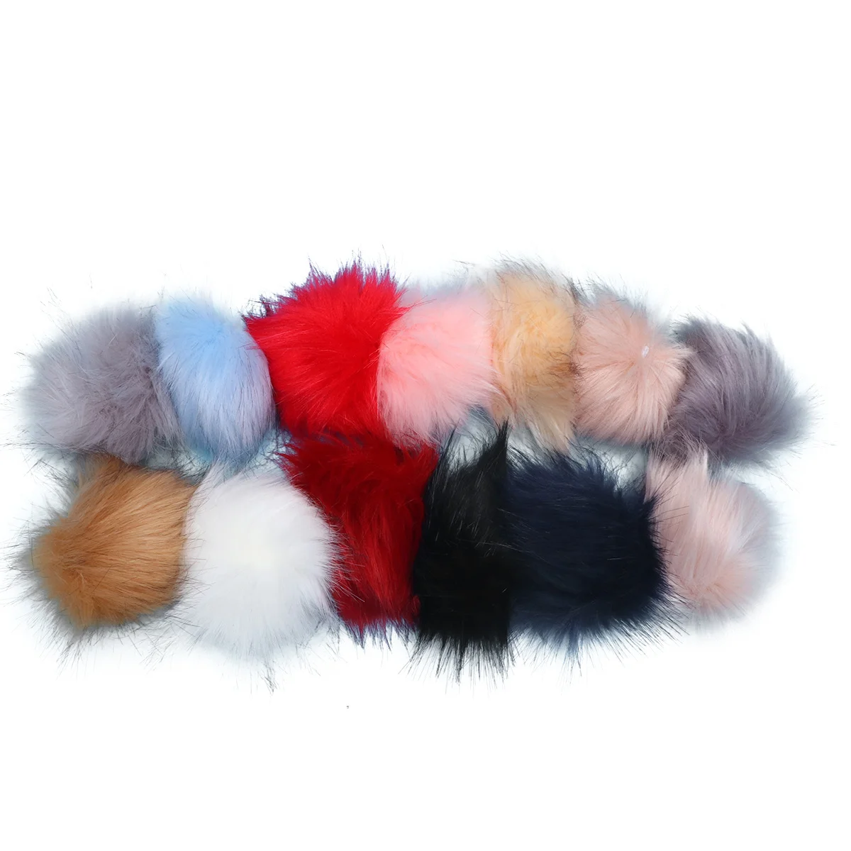 30 Stück simulierte Haarballen, Premium-Bastel-Poms für Girlanden, Fransen-Dekorationen, handgefertigte Geschenke, Kinder- und Schulprojekte, verschiedene Farben