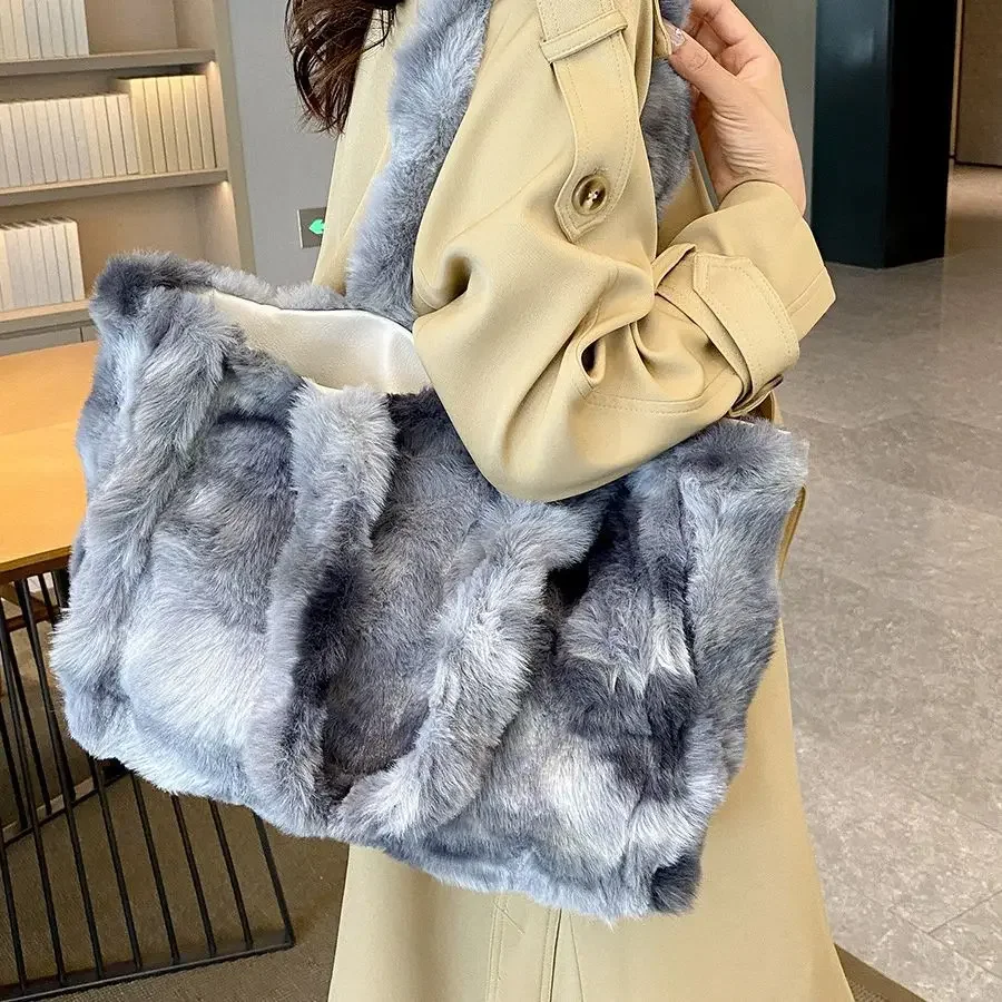 Elegante bolso de mano de piel sintética con gran capacidad para mujer