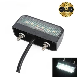 1x Waterproof 6 LED 12V 24V License Number Plate Lights Trailer Rear Tail Lamp E11 for Boat Truck Lorry Caravans Camper Van SUV