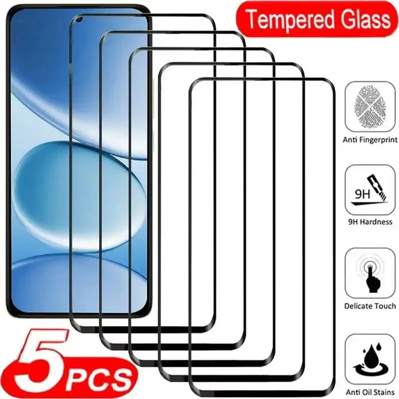 

5PCS Tempered For Xiaomi 15 14 13 12 11 10 9 8 Pro Plus Turbo 12S 5G Screen Protector Redmi Note 10T 9T Glass