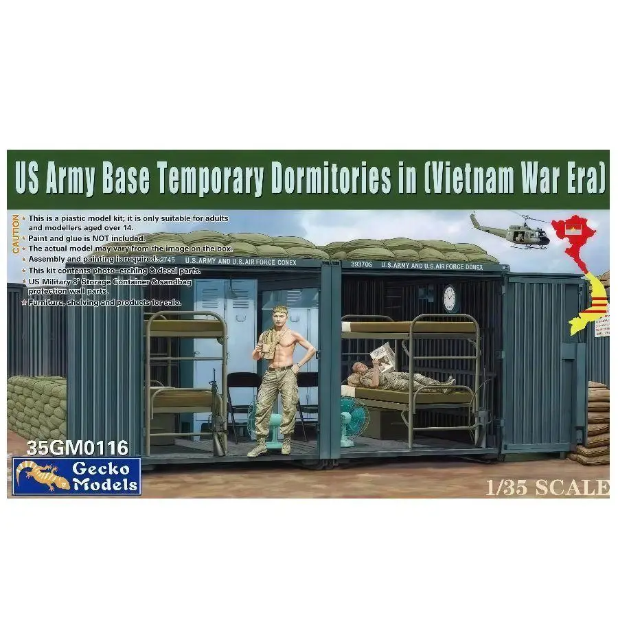 

Gecko 35GM0116 1/35 US Army Base Temporary Dormitories In (Vietnam War Era)