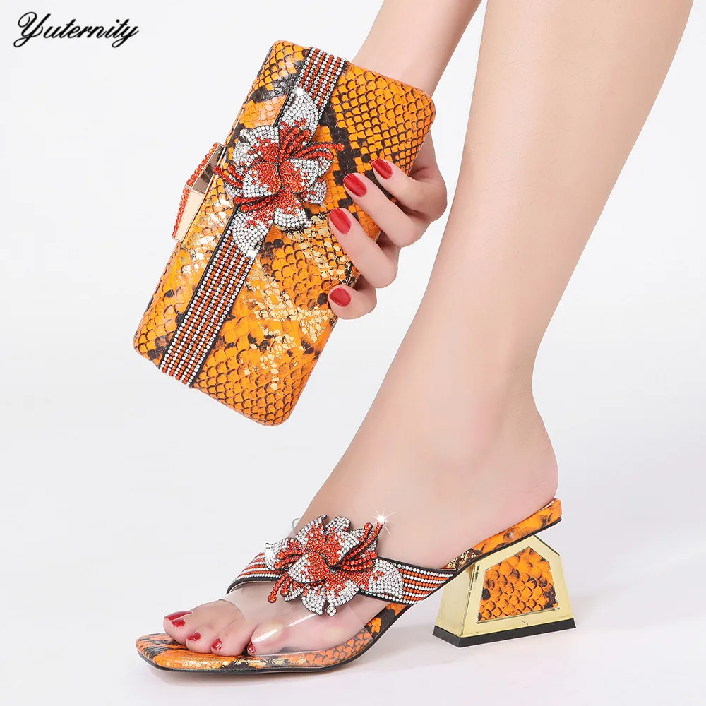 

Новое поступление, элегантный комплект обуви и сумки на высоком каблуке, высококачественные итальянские туфли-лодочки с подходящей сумкой, комплект для вечерней вечеринки