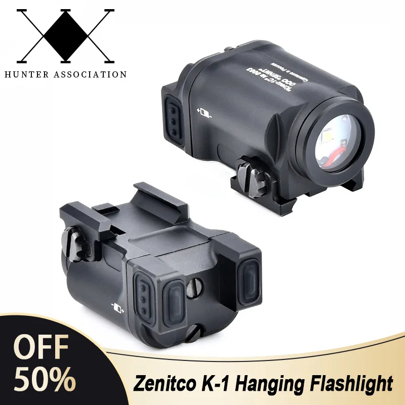 WADSN Zenitco KLESCH-1 linterna táctica LED con riel Picatinny