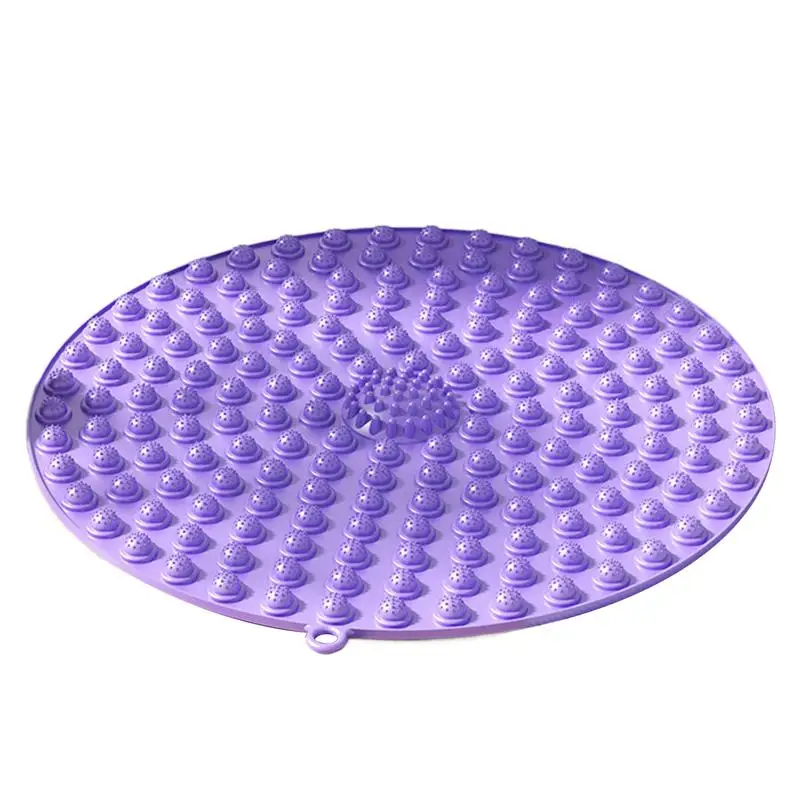 Foot Pressure Point Mat Pressure Point Pad Toe Board Toe Pressure Board Foot Pad 21.65inch Ergonomic High Elasticity Round