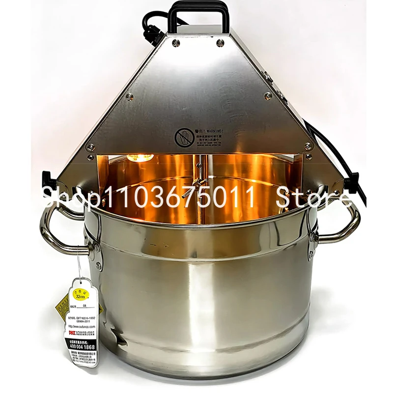 Small 10L Stir-fry Machine 220V Jam Making Machine Agitating Pot Home Use Wok Food Stirring Machine