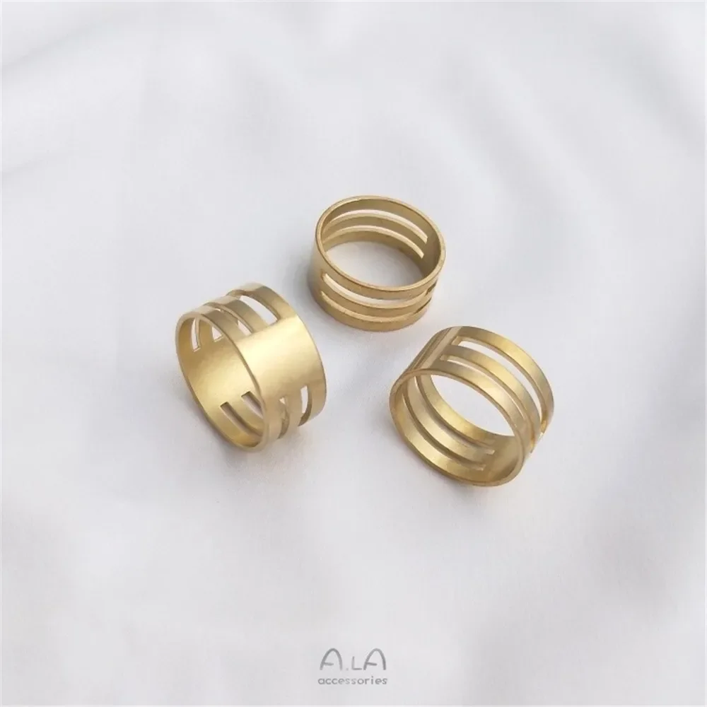 Anillo de cobre con herramientas auxiliares de apertura y cierre, accesorios de joyería DIY hechos a mano, dedales con cuentas y anillos para dedo