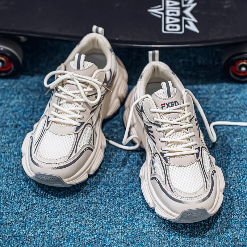 

Мужские дышащие повседневные противоскользящие молодежные спортивные кроссовки Dad oes на осень и зиму