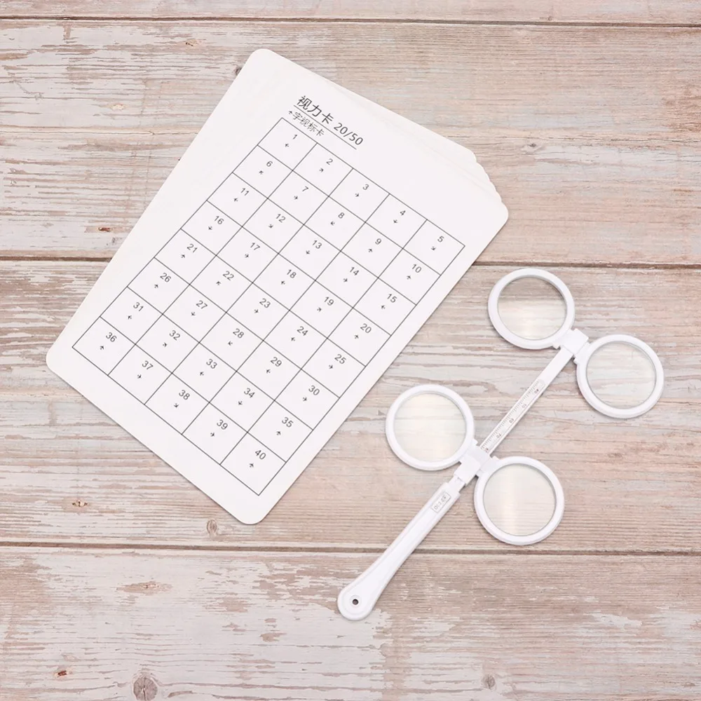 مادة بلاستيكية زعنفة بصرية قابلة للتعديل ± عدسة تجريبية قابلة للطي 200 درجة ± 150 درجة 6 قطعة عدسة طب العيون للاستخدام الاحترافي