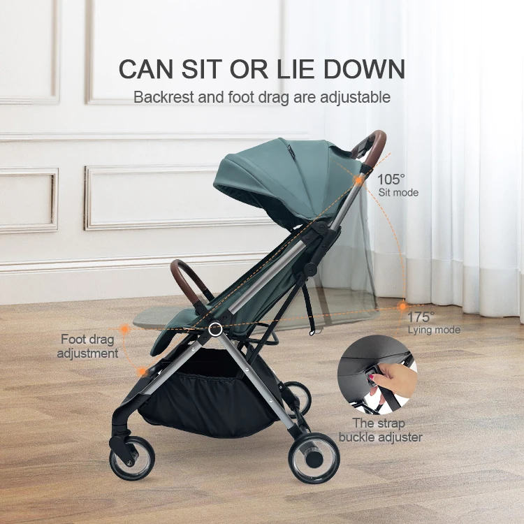 Hot Selling Auto-Folding Pram Travel Coches Para Bebes Foldable Baby Stroller Baby Car Seat and Stroller Set Baby Pushchair