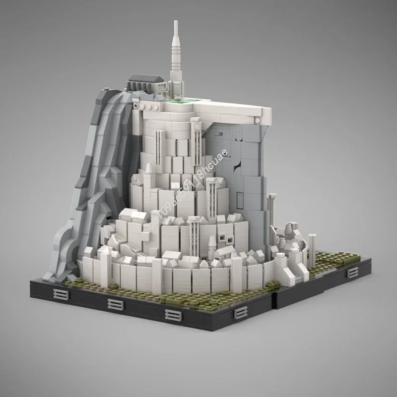 1929pcs MOC De Witte Stad Architectuur Model Bouwstenen Constructie Speelgoed Monteren Idee Kerstcadeaus Onderwijs Verjaardag