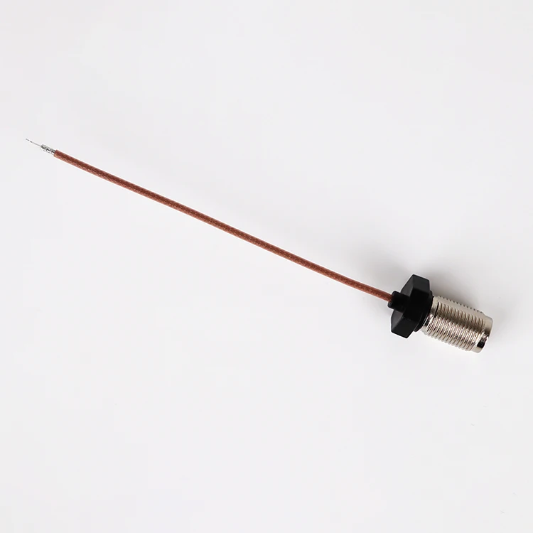 Adaptador de cabo rf 50 peças com conector macho tnc 100mm porca de dente duplo de saída modelo rg178 para comunicações de saída