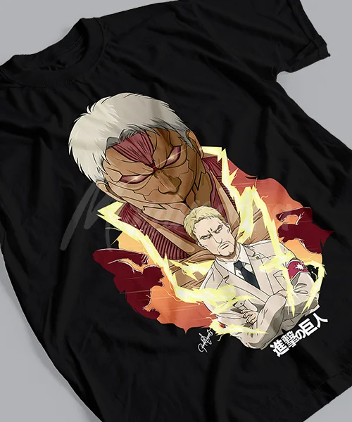 T-shirt For Anime Attack on Titan Reiner Braun Titán Acorazado