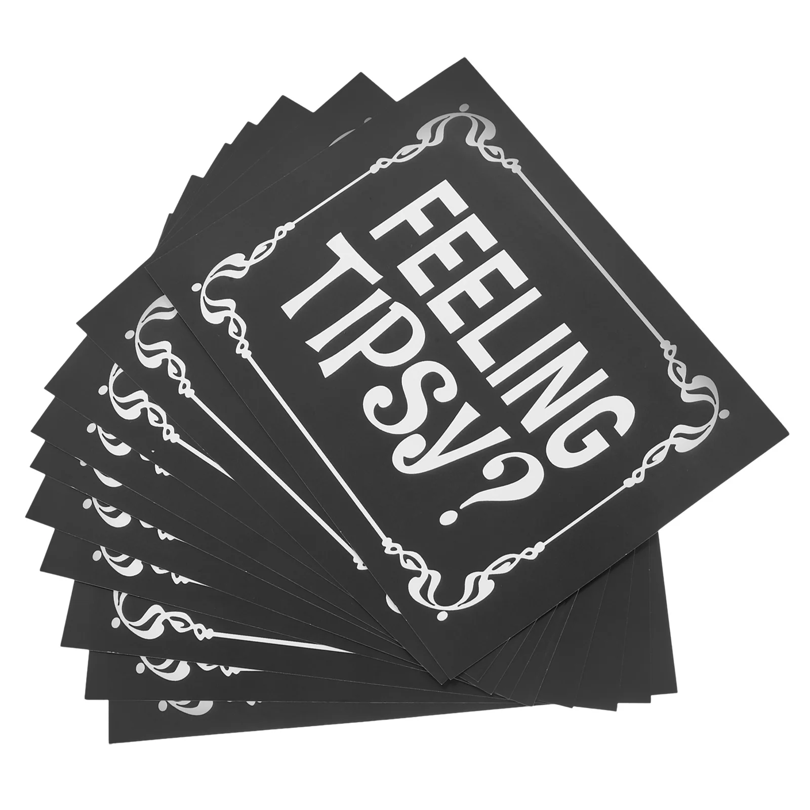 10 قطعة ملصقات لاصقة ملمس مثيرة مقاومة للماء ذاتية اللصق للمطاعم والبار تذكير ملصقات زخرفية ملصق ملمس أنيق