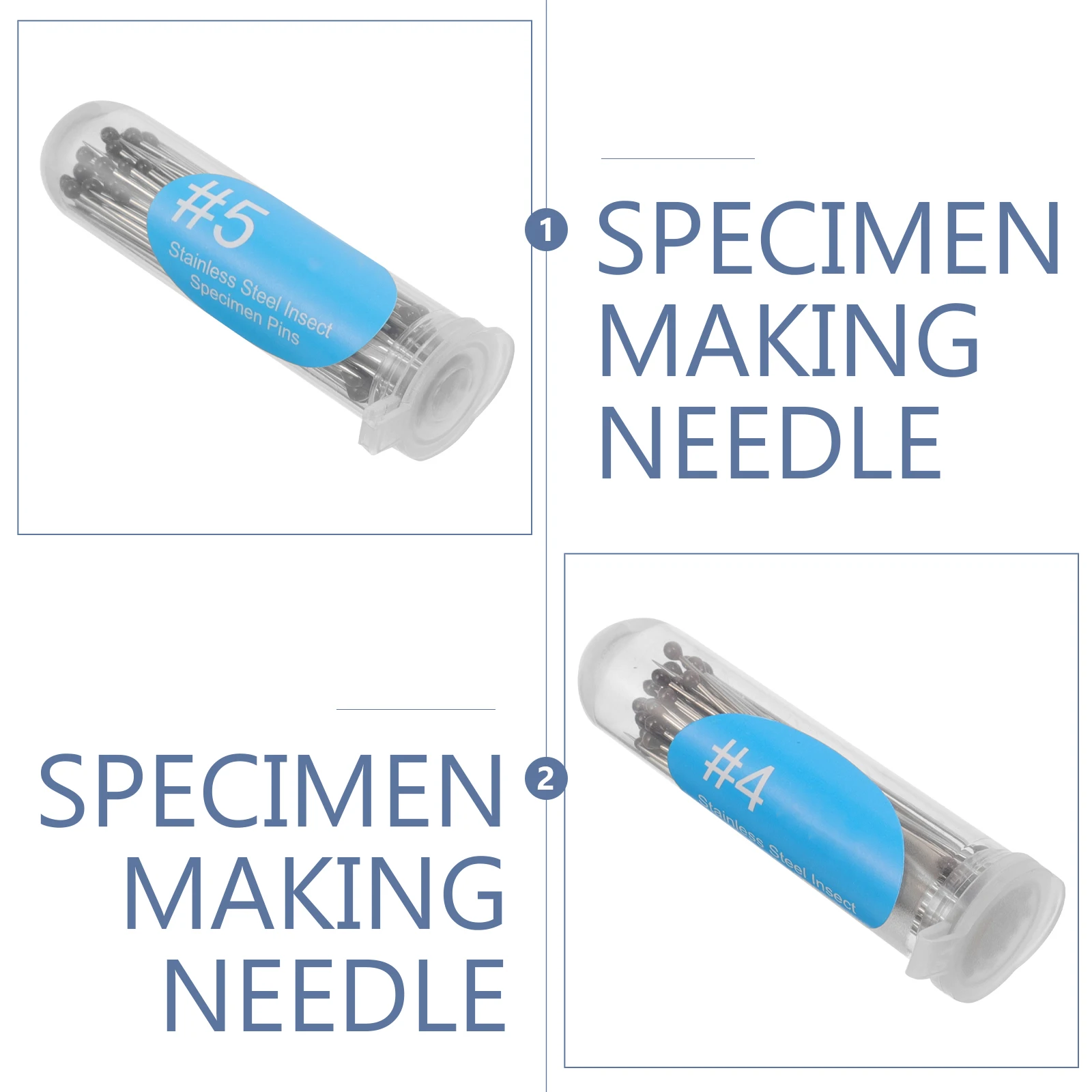 

300pcs Needles Stainless Steel Butterfly Insect One Piece Collecting Tools Butterfly Collecting Needle Parts