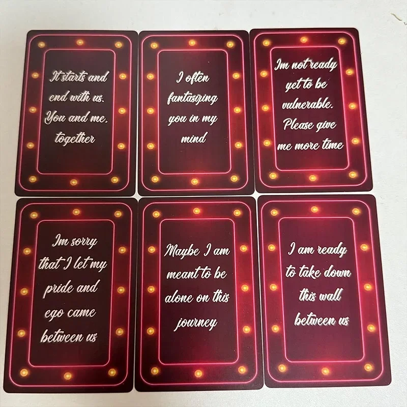 Unsaid Feelings of Love Una baraja de cartas de 90, versión en inglés, mensajes canalados de Soulmate, juego de cartas de adivinación