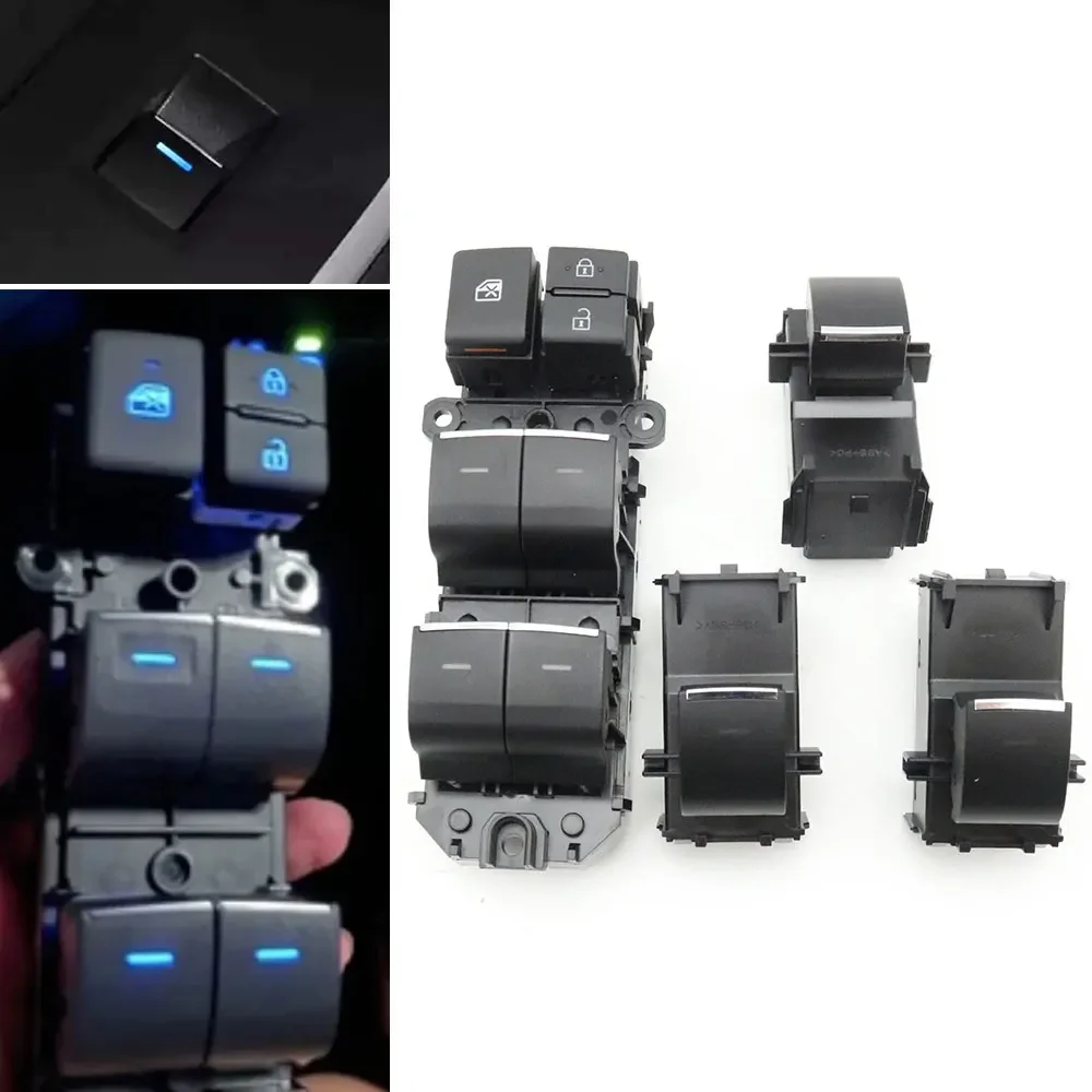 

4pcs/Set LHD Power Window Lifter Ice Blue Light Button Switch For Toyota RAV4 Corolla Yaris Karis Cross Avalon Levin C-HR