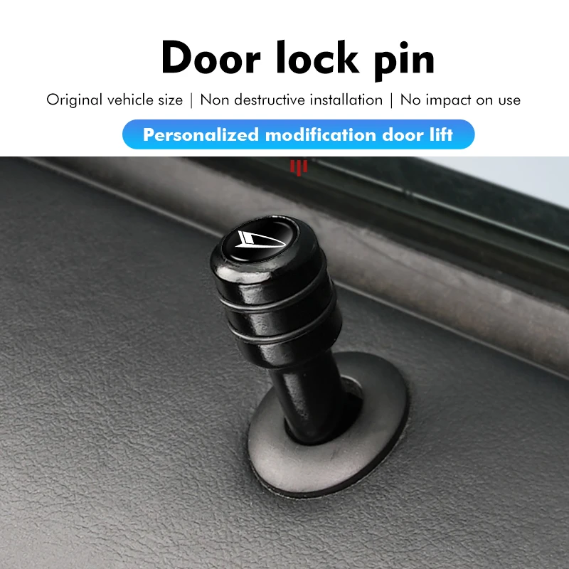 4pcs Car Truck Aluminum Door Lock Knob Pull Pins Auto For Daihatsu D-Base D-R Pico Copen Sirion YRV Feroza Charade