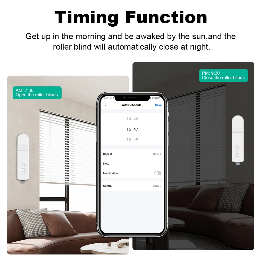 Wifi Smart DIY New Motorized Roller Blinds/Shades Drive Motor Hub Tuya Smart Life APP Google Home Voice Control Alexa
