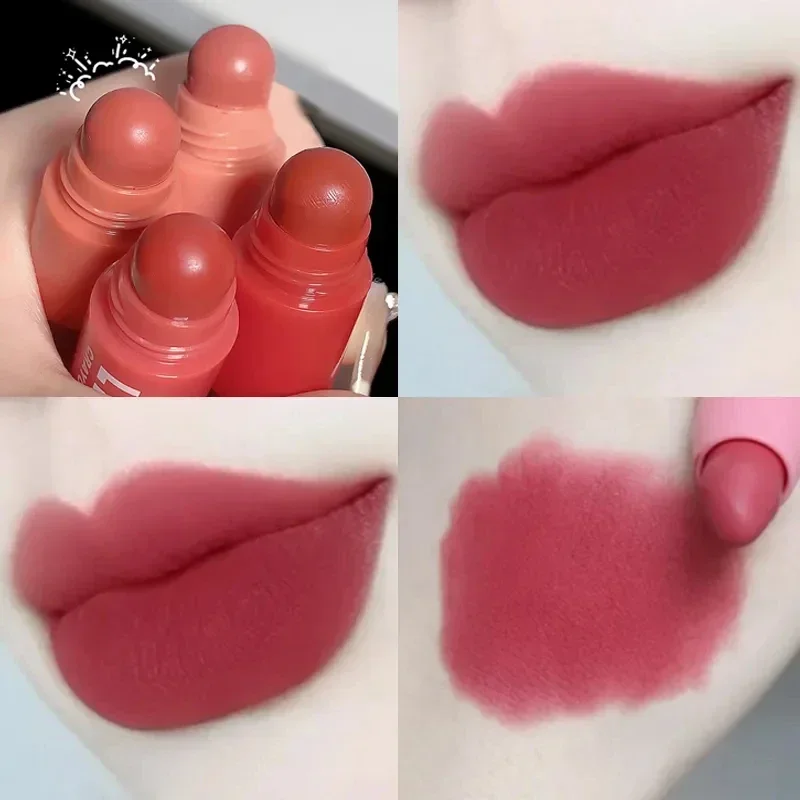 Lápiz labial de 4 colores en 1, lápiz labial mate, Nude, rosa, rojo, delineador de labios, largo, resistente al agua, lápiz labial de crayón, Kit de cosméticos de maquillaje