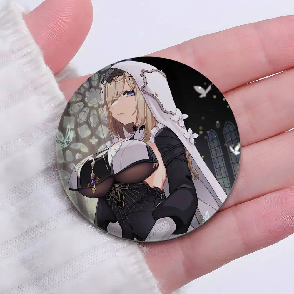 هونكاي تأثير Aponia شارات لطيفة شارة مستديرة رائعة دبابيس دبابيس الإبداعية للملابس قبعة ظهره هدية الملحقات