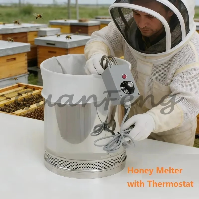 Round beeswax melting machine, honey melting machine for crystalline honey processing