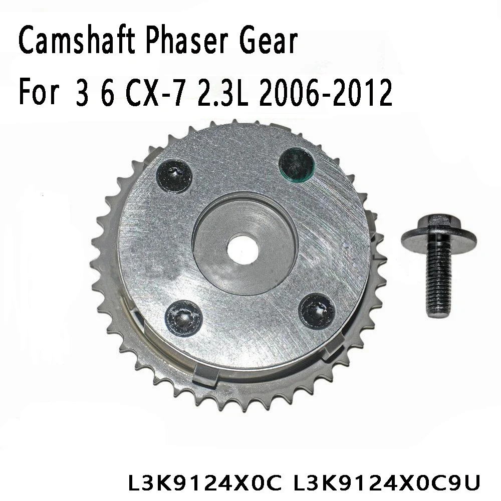 Camshaft Phaser Gear Camshaft Phase Adjuster for Mazda 3 6 CX-7 2.3L 2006-2012 L3K9124X0C L3K9124X0C9U