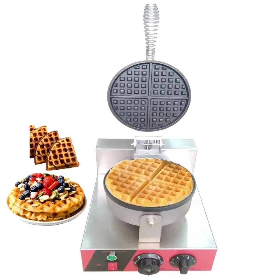 2023 Snack Food Machine Equipment Supplier Industrial Electric Single/ Double Plate Bubble Mini Panini Waffle Maker