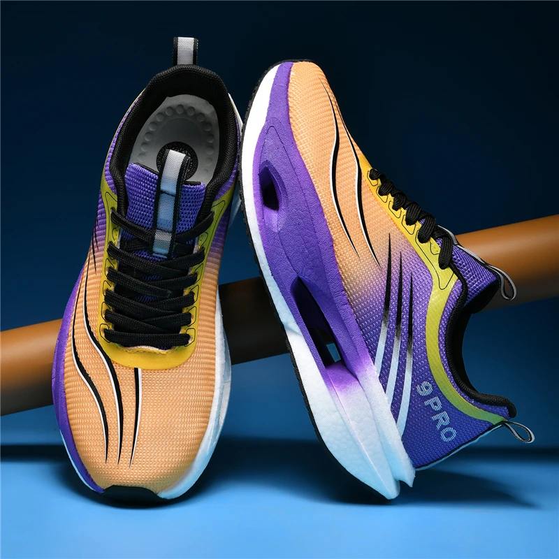 

Running Shoes Speciality Carbon Board Marathon Men Sports Breathable Lightweight Women's Comfortable Athletic Nonskid Sneakers﻿