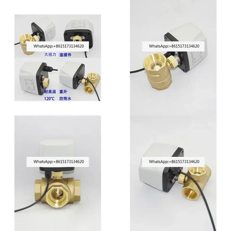 This electric ball valve offers reliable flow control for various plumbing and industrial applications. Available in two-way