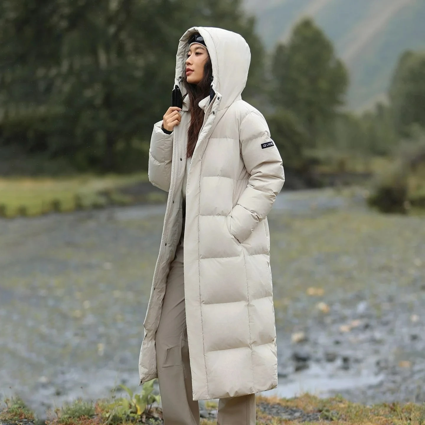 

COMXZ Men Winter Padded Jacket Casual Hooded Outdoor Work Thick Warm Parka Business Leisure Lightweight Comfort Clothing