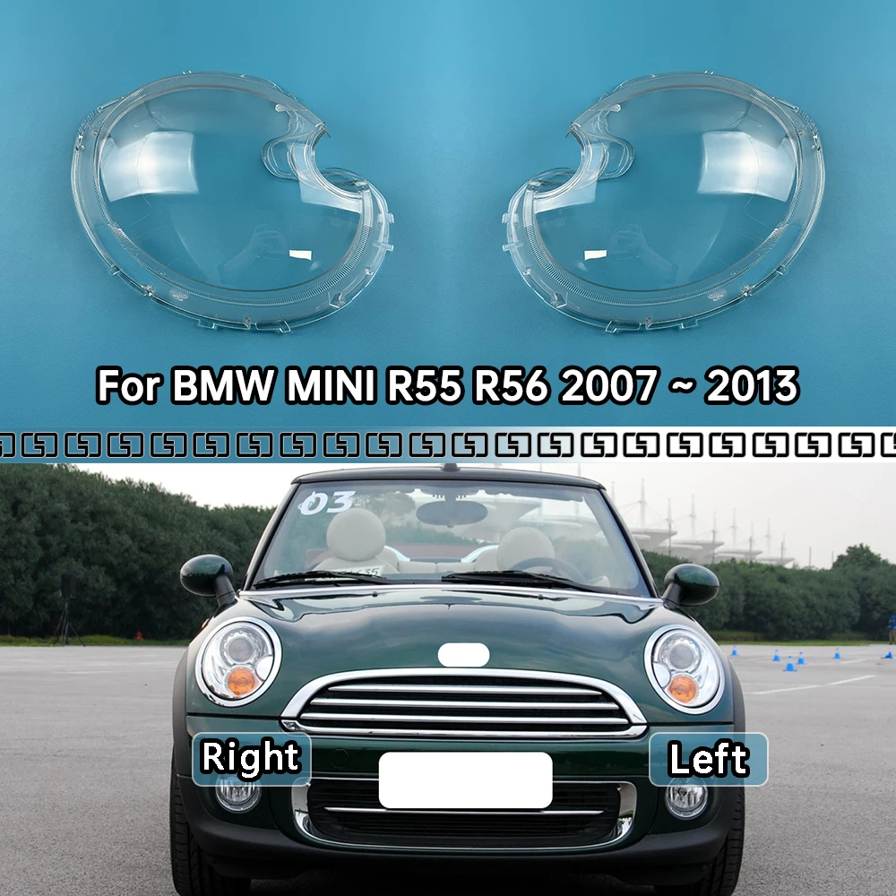 

For BMW MINI R55 R56 2007 2009 2010 2011 2012 2013 Front Headlight Cover Headlamp Lamp Shell Mask Lampshade Lens Plexiglass