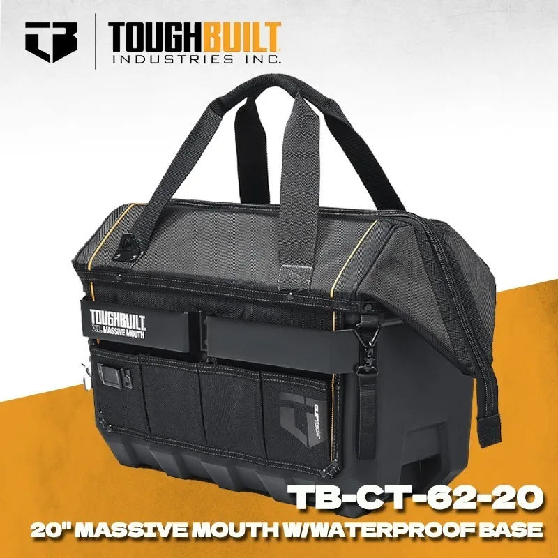 

TOUGHBUILT TB-CT-62-20 X-Large Массивная сумка для рта Водонепроницаемая основа 20-дюймовая массивная сумка для инструментов Toughbuilt Сумка для инструментов