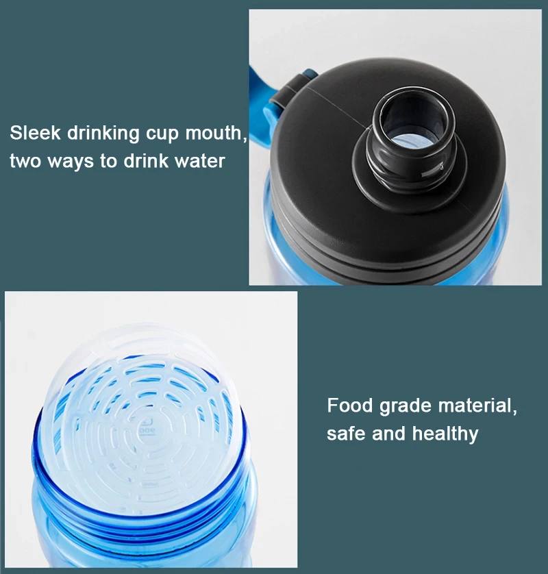 2L 3L Sportwasserflasche mit großem Fassungsvermögen und Filter, umweltfreundlicher Kunststoff-Wasserbecher, tragbare Fitness-Getränkeflasche, Wasserkocher, BPA-frei – Detail 11