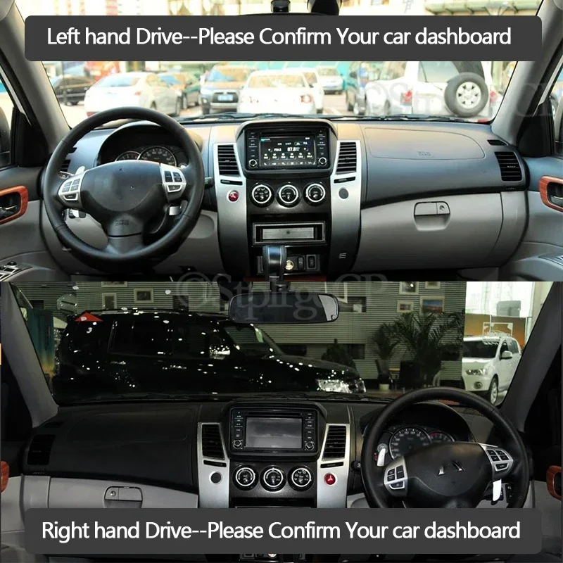 Anti-Slip Mat Dashboard Cover Pad Sunshade Dashmat Accessories 2012 2014 for Mitsubishi Pajero Sport 2 2008~2015 Montero Shogun view 3