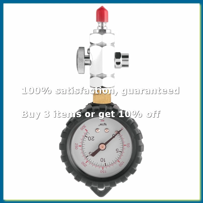 Scuba Diving Pressure Gauge for BCD Regulators Checkers Analyser 300PSI Gas Output Adjustable Testing Table-DTB1