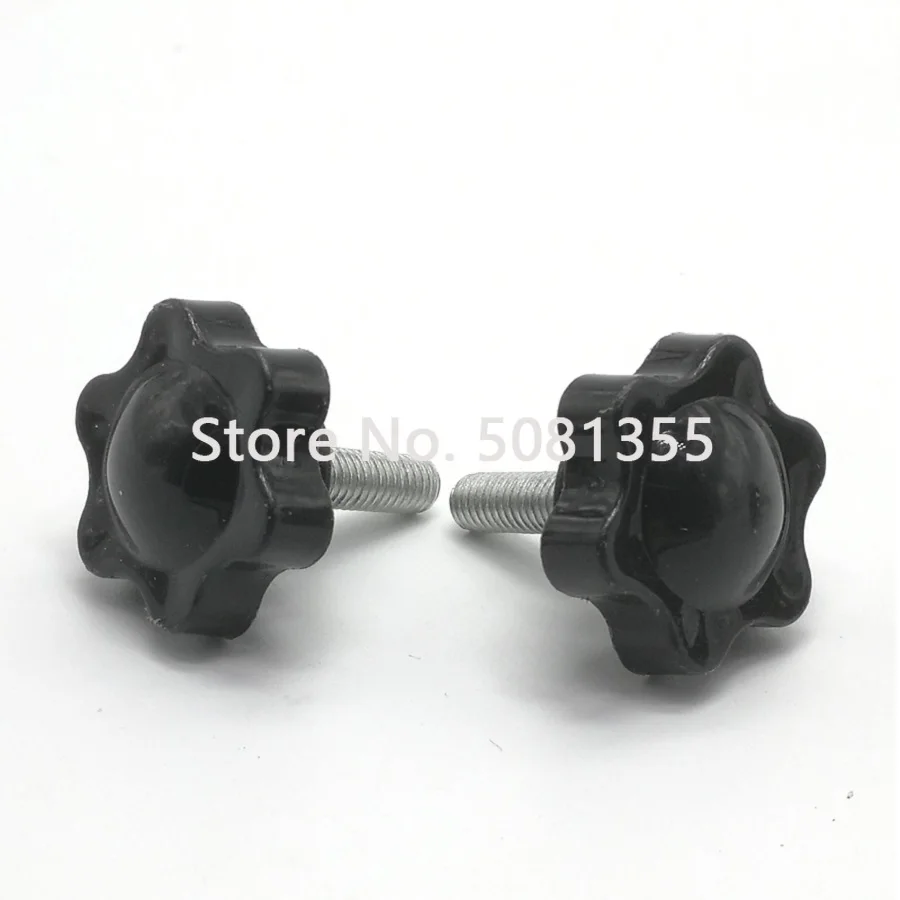 M4 M5 M6 M8 Thread Star Shaped Head Thread Clamping Screw Bolt Knob For Industry Equipment Plastic Carbon Steel Galvanization