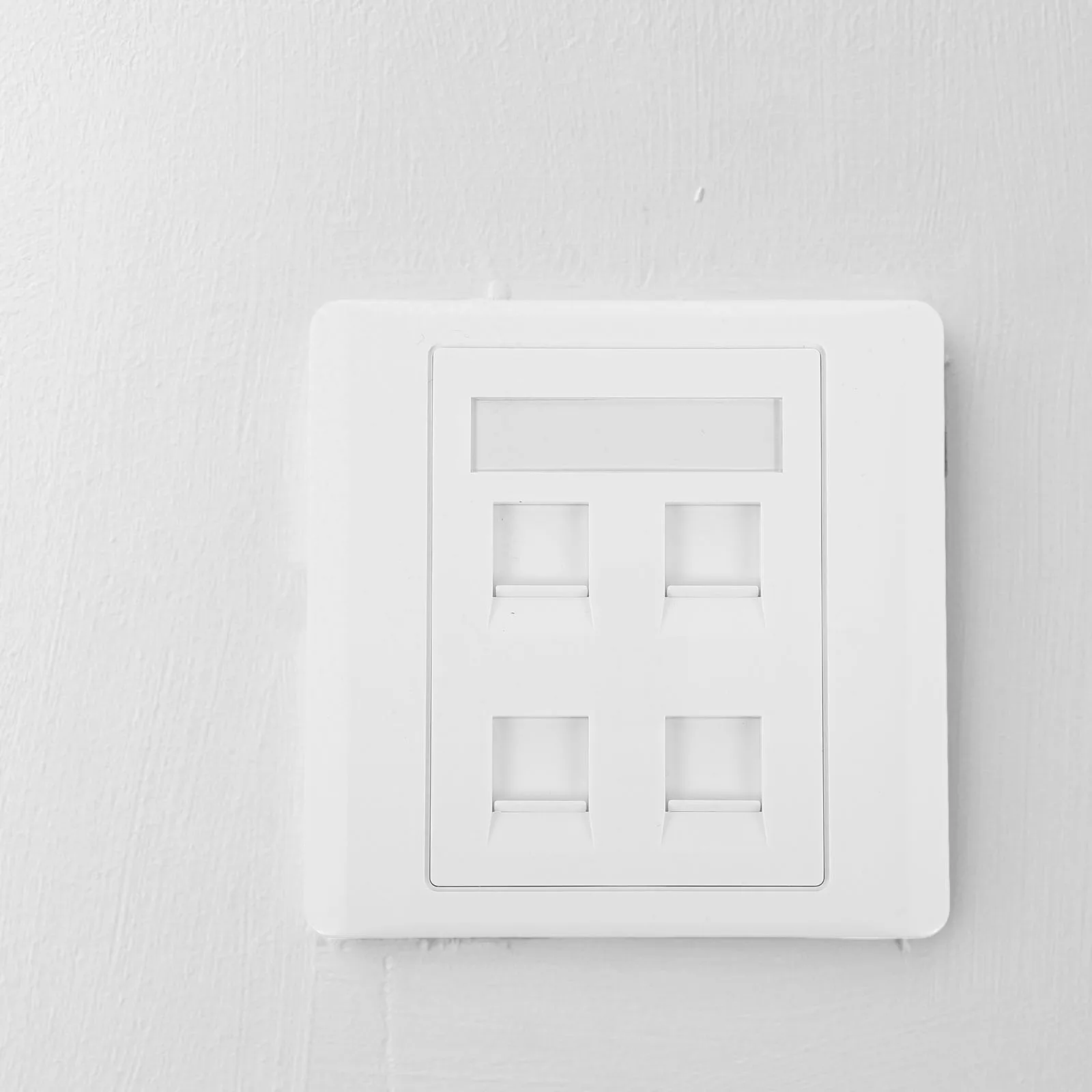 

86 Type Computer Socket Panel Cat6 Gigabit Network Wall Plate Female to Female Plug Home Office Ethernet Wall Outlet Plastic