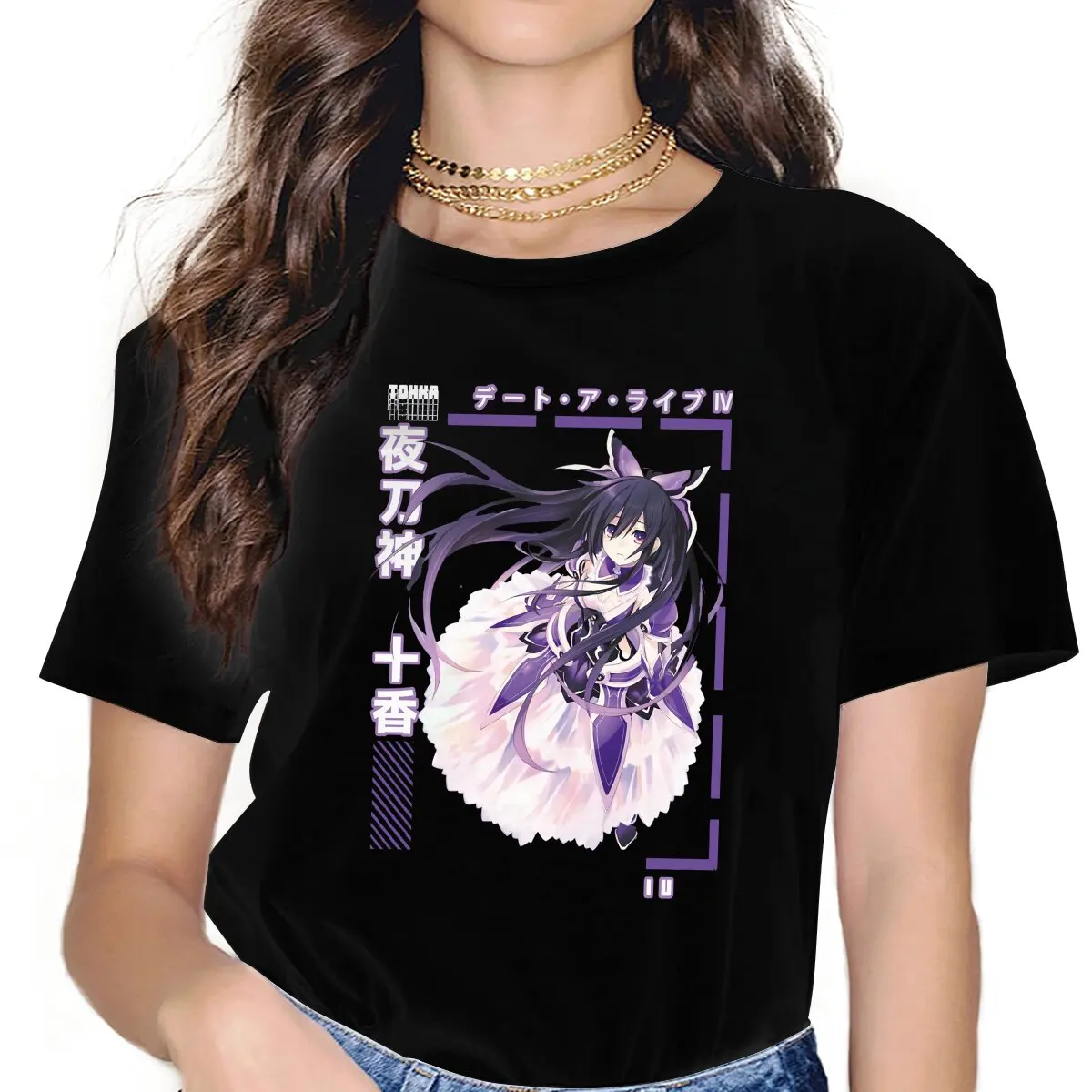 Tohka Classic Female Shirts Date A Live Shido Itsuka Manga Large Vintage Women Top Harajuku Casual Feminine Blusas