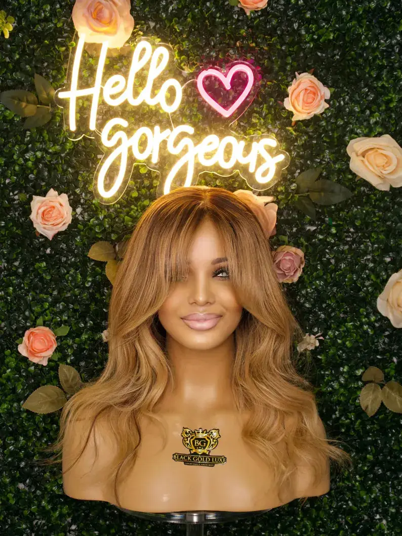 باروكات بدون صمغ مع الانفجارات تسليط الضوء على أومبير العسل شقراء الشعر الاصطناعية الفاخرة موجة عميقة 13*4 HD الدانتيل الشفاف الباروكات على التخليص #4
