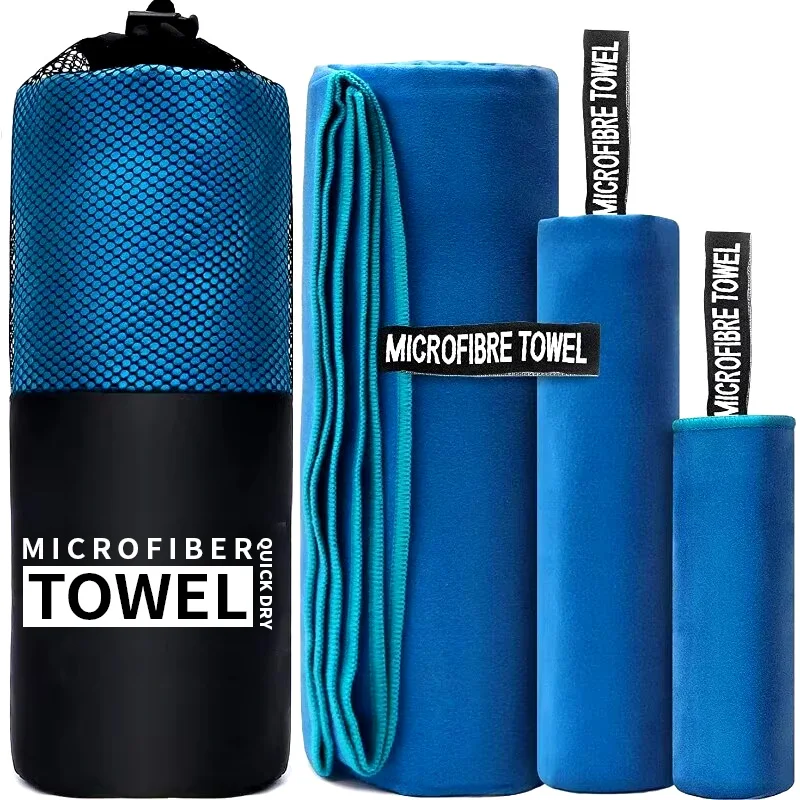 Szybkoschnący ręcznik sportowy 40x80CM Niebieski Szary Zielony Pomarańczowy Pływanie Siłownia Fitness Camping Bieganie Plaża Ręczniki do mycia