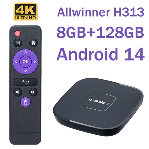 Original Q96 A1 Android 14,0 TV BOX Allwinner H313 Quad Core 8GB 128GB Wifi 4K 4GB 64GB Smart Set Top Box reproductor multimedia Q96 IPTV