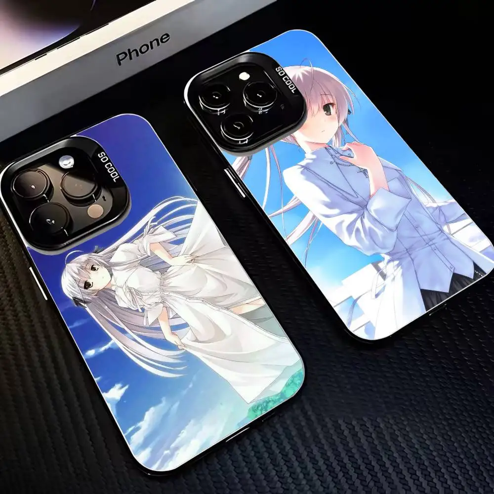

Yosuga no Sora Phone Case For iPhone17,16,15,14,13,12,11 Plus,Pro Max Black Matte Shockproof Cover
