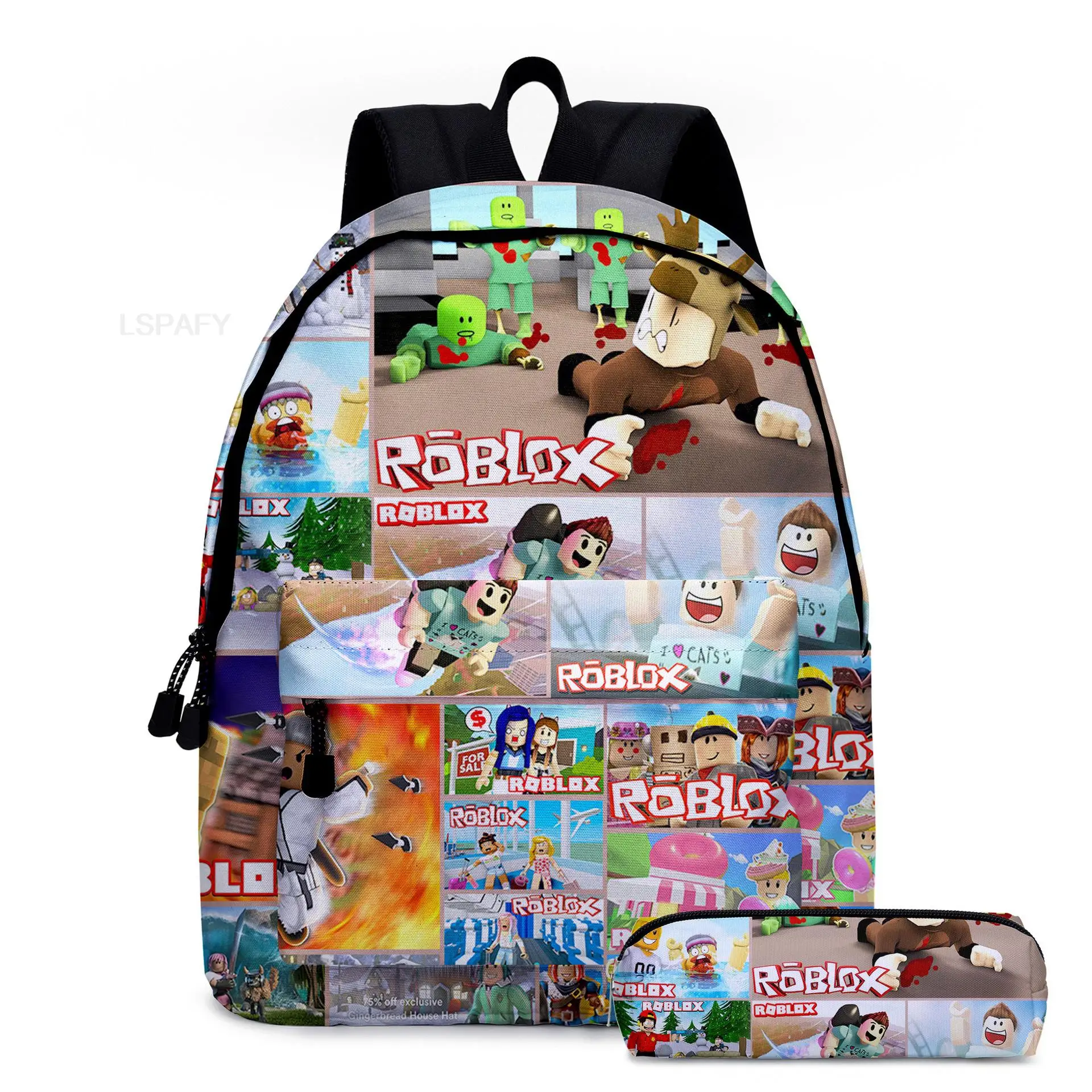 Hot Game ROBLOX Backpack For Students Boys Girls Bags Teens Daily Backpack Travel Rucksacks