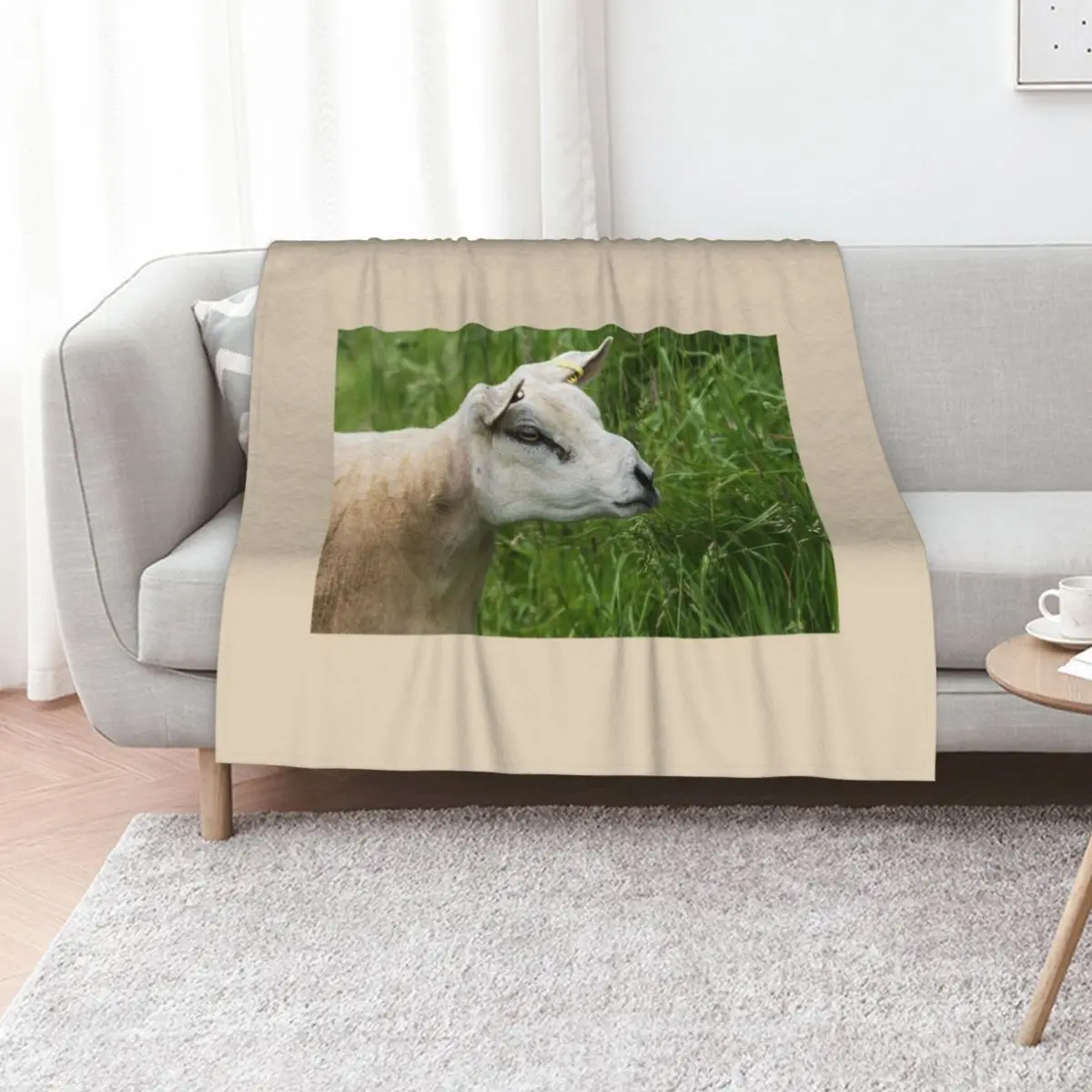 

Texel Sheep Throw Blanket Luxury Designer Loose Baby Bed Fashionable Blankets