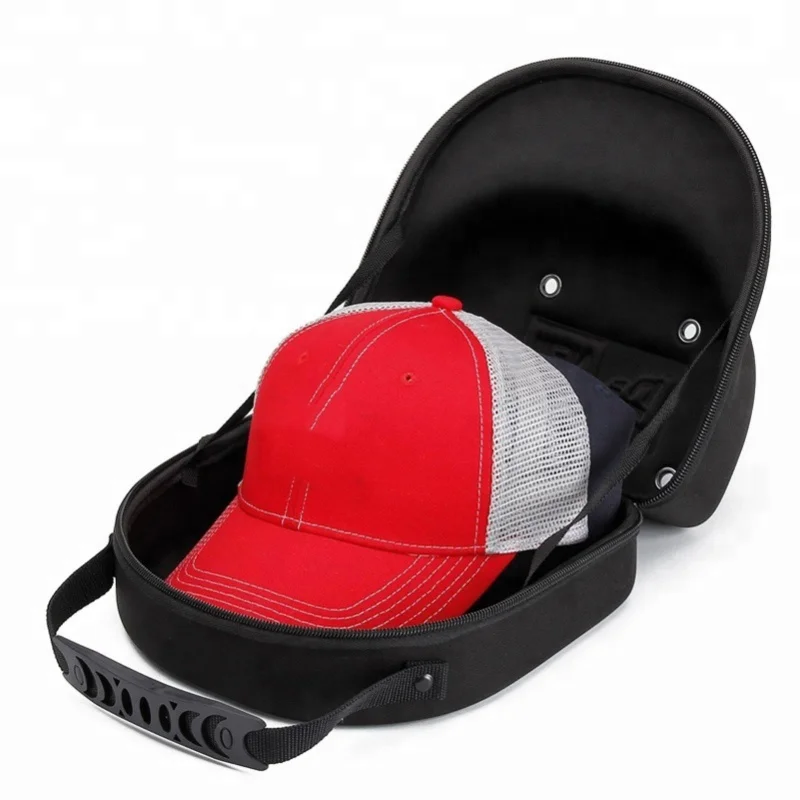 Étui rigide EVA Portable pour casquette de Baseball, sac de rangement, porte-chapeau pour voyager, rangement à domicile, noir