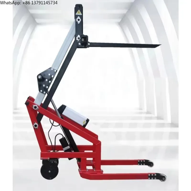 

Small Electric Forklift Truck with Hydraulic System Curved Arm Portable Stacker for Loading And Unloading - Handling Truck
