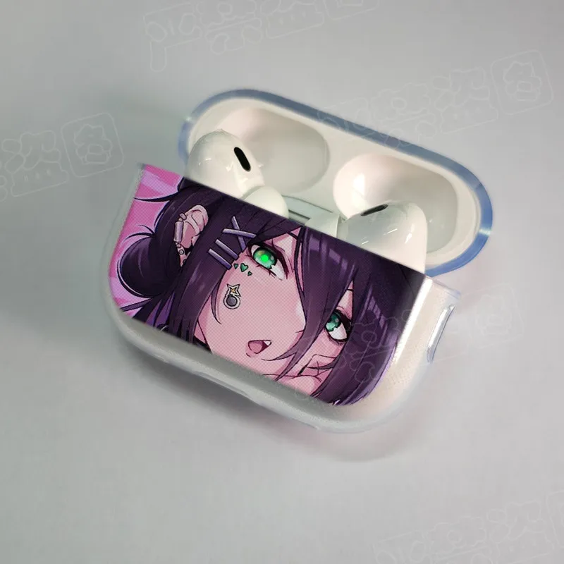 Cool M-Makima Chainsaw Man  Earphone Case For Apple AirPods 4 3rd 2 Pro3 Transparent Cover For Airpod 1 3 Protective Box Shell view 3